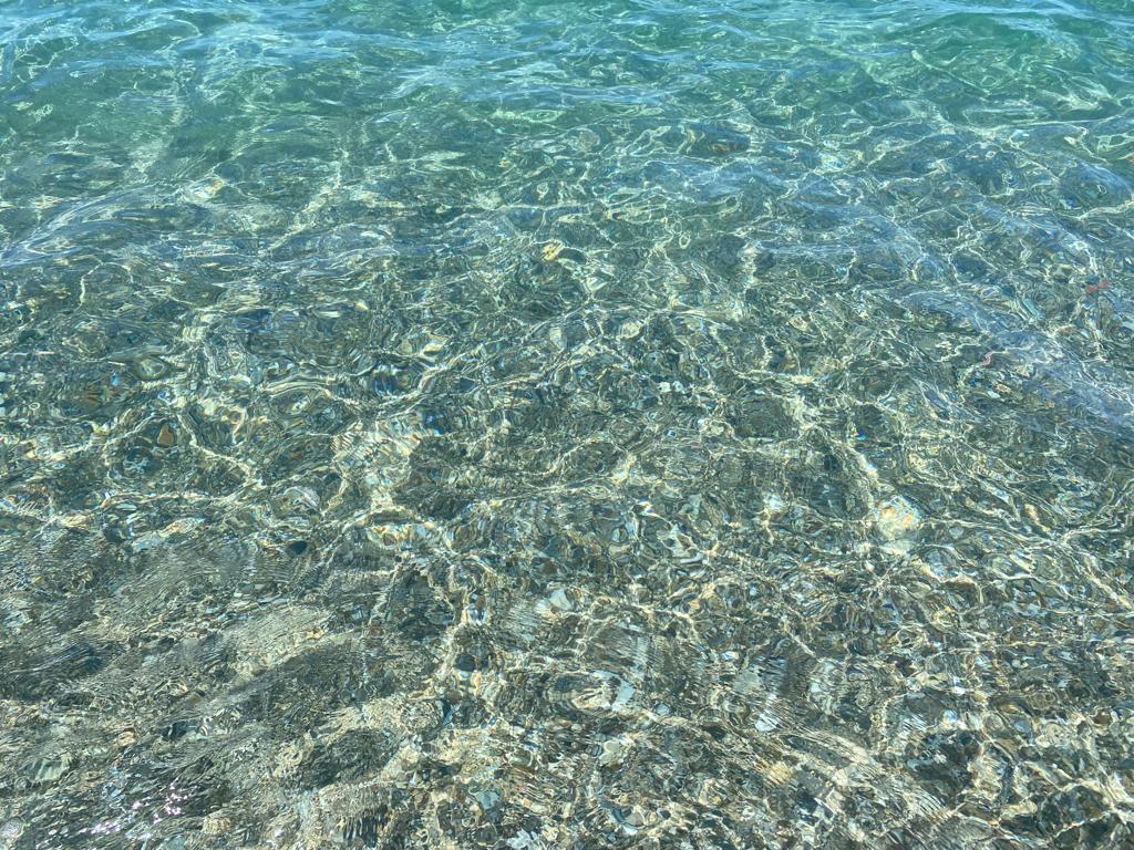 Acqua cristallina mare Sicilia nord orientale